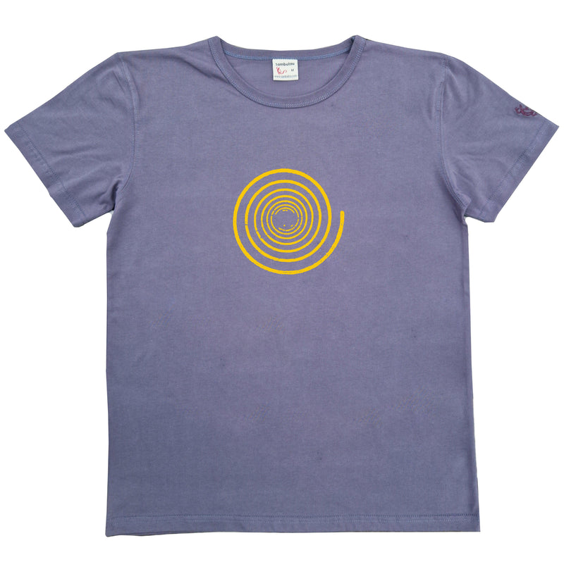 Spirale simple - T-shirt homme bio Sambalou couleur gris 2023
