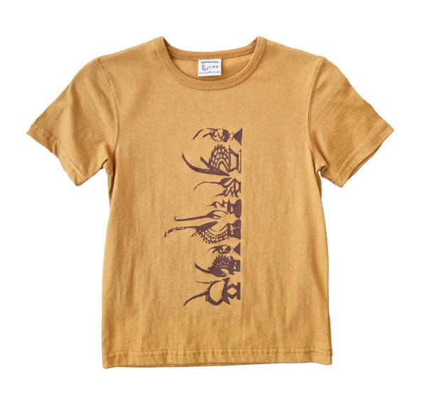 t-shirt enfant 10 ans jaune hirola panorama