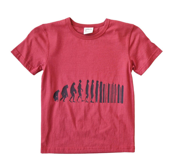 t-shirt enfant 10 ans rouge evolution