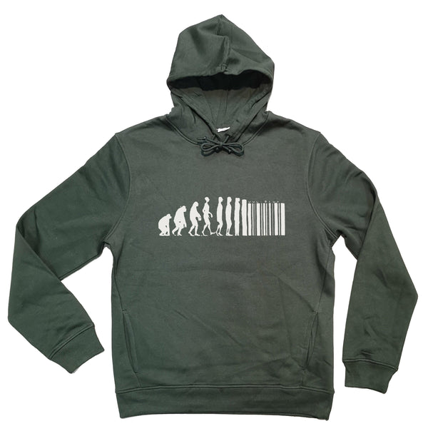 Sweat capuche homme bio Sambalou couleur vert forest evolution