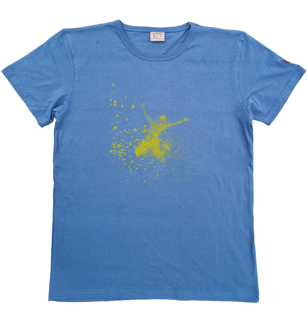 T-shirt homme bio Sambalou couleur bleu gris birdymen