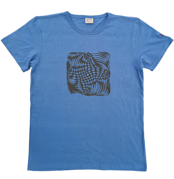 T-shirt homme bio Sambalou couleur bleu gris venteux