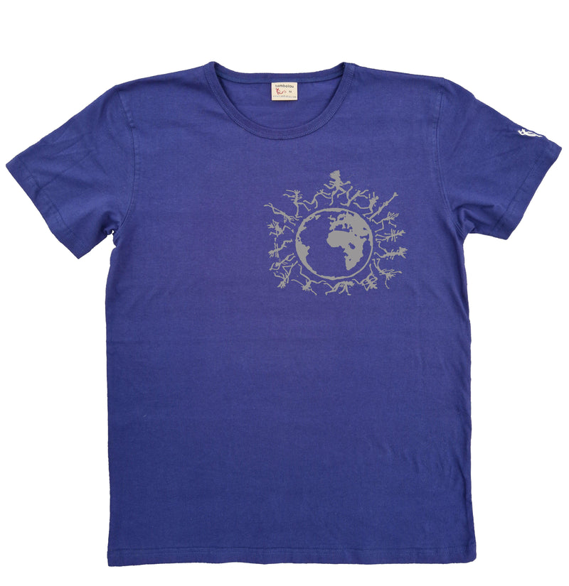 one people - T-shirt homme bleu marine