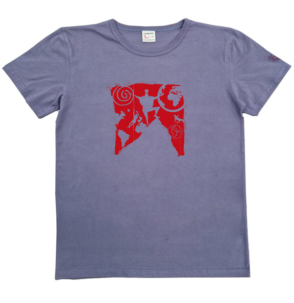 T-shirt homme bio Sambalou couleur gris - sky is the limit 