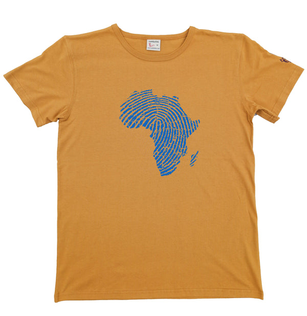 t-shirt sambalou jaune - empreinte africaine
