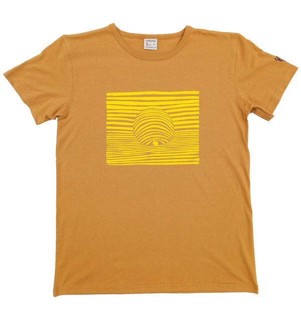 La boule jaune - T-shirt homme jaune moutarde 2023