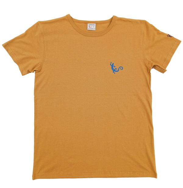 t-shirt sambalu jaune moutarde - salamandre pochette