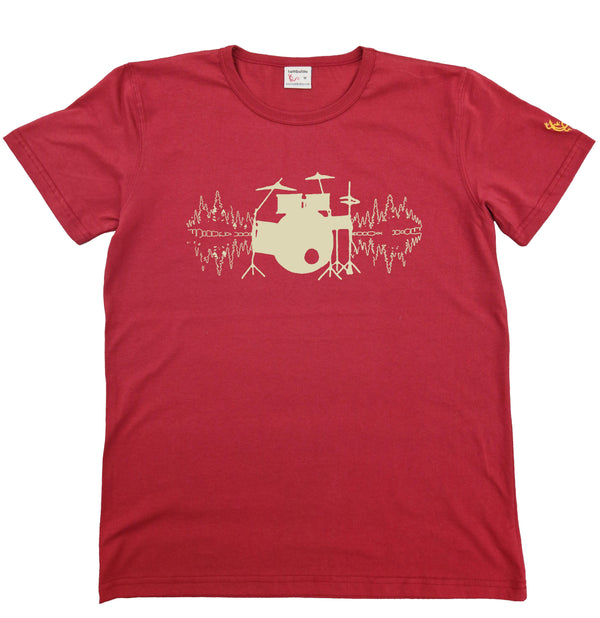 t-shirt sambalou - drumswave - t-shirt rouge