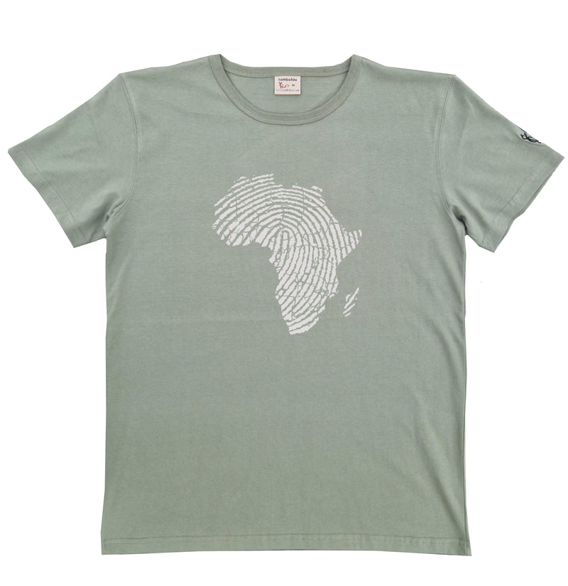 t-shirt sambalou vert olive - empreinte africaine