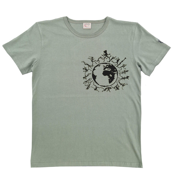 one people noir - T-shirt homme vert claire 2023