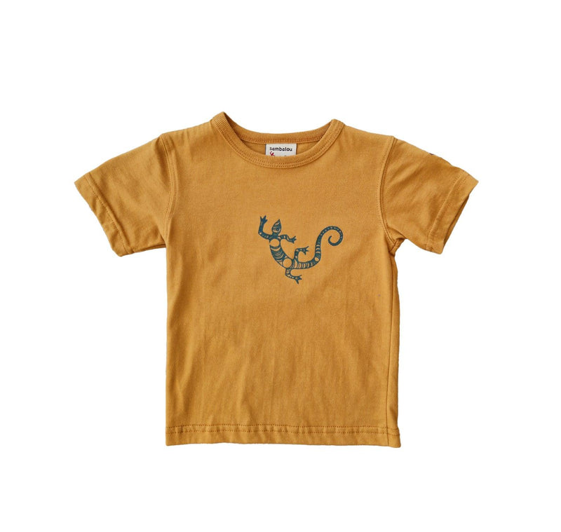 t-shirt enfant 3 ans jaune salamandre