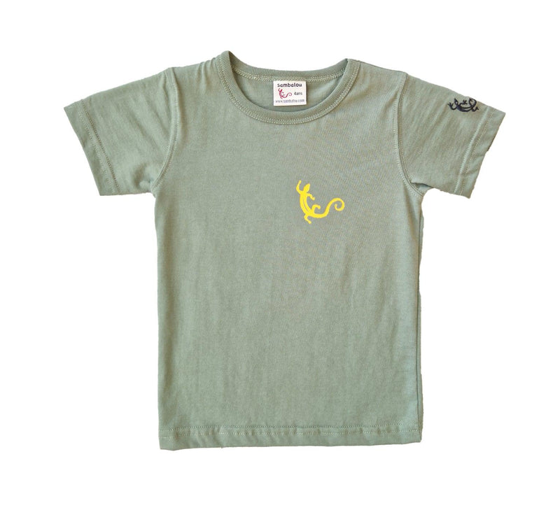 t-shirt enfant 4 ans vert salamandre