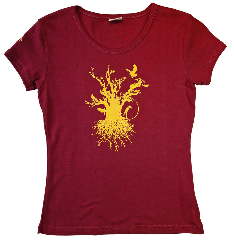 t-shirt femme bio couleur rouge baobaab XL