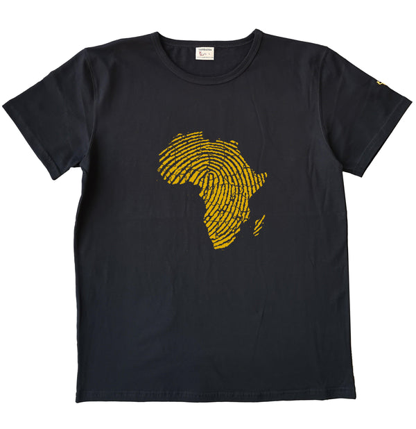 t-shirt sambalou " empreinte africaine " noir