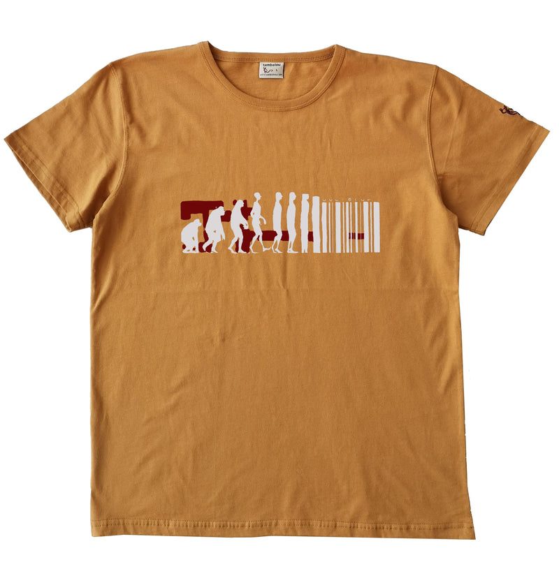 Evolution - T-shirt homme jaune moutarde