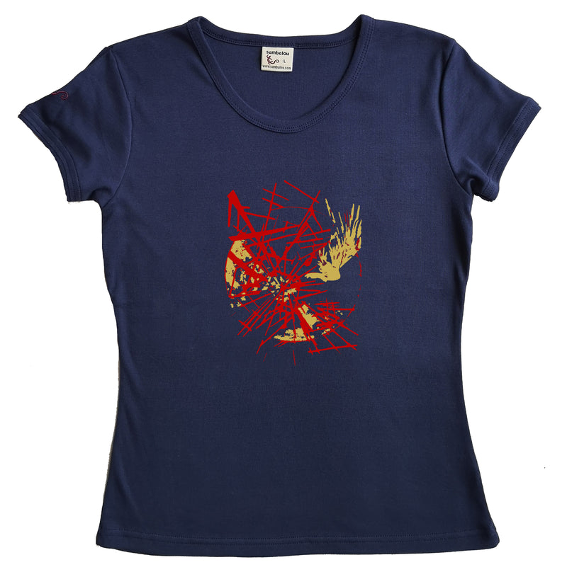 T-shirt femme BIO col rond " LSperso "