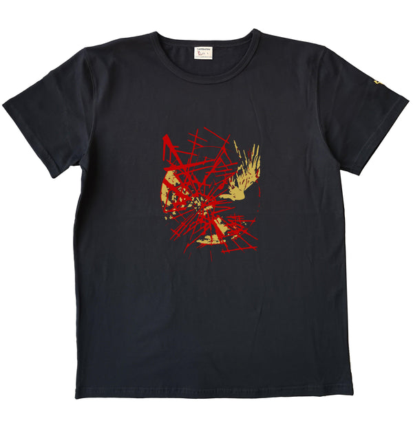 T-shirt "Lsperso" Noir - T-shirt homme 100% coton biologique - Sérigraphie en Belgique - Tee shirts originaux et colorés - Sambalou