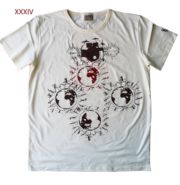 T-shirt bio - pièce unique " DAY 34 " taille XL
