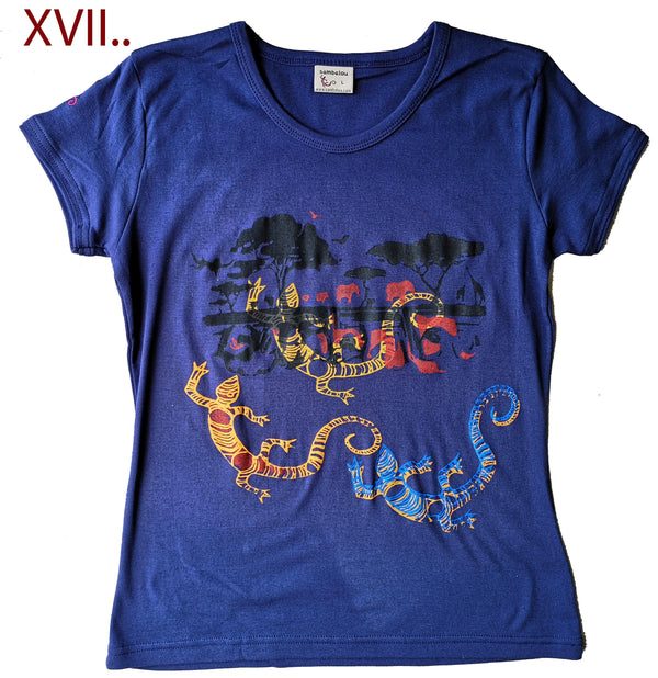 T-shirt femme bio - pièce unique " DAY 17 " taille L