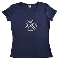 T-shirt femme BIO col rond " Spirale "