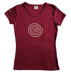 T-shirt femme BIO col rond " Spirale "
